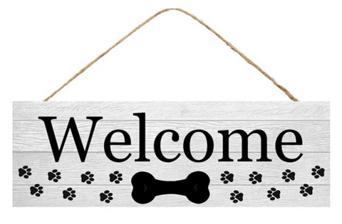 Welcome with Dog Bone