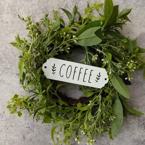 White Coffee Plaque