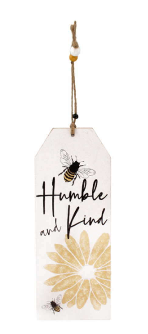 Humble and Kind Bumble Bee Tag