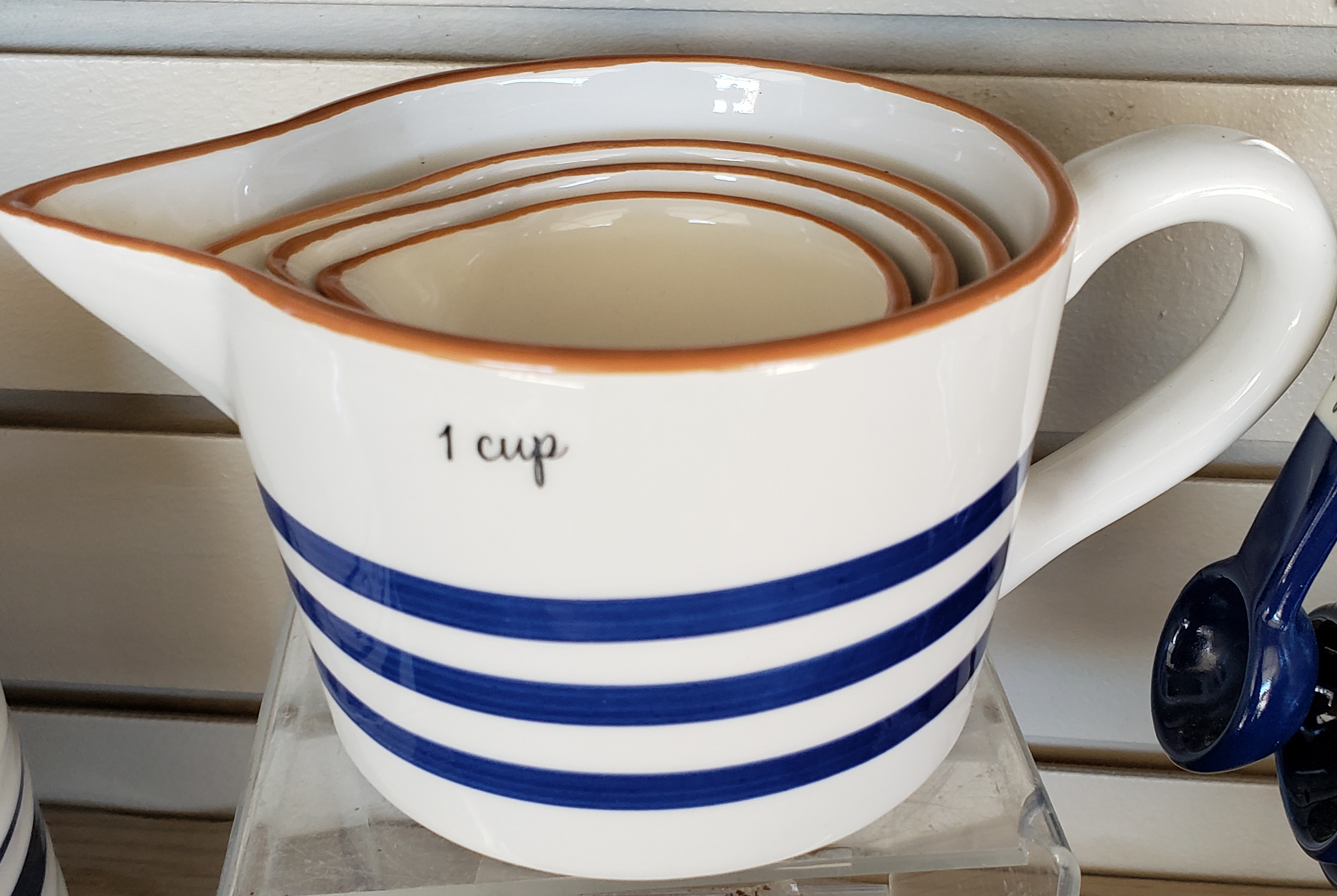 Blue & White Measuring Cups
